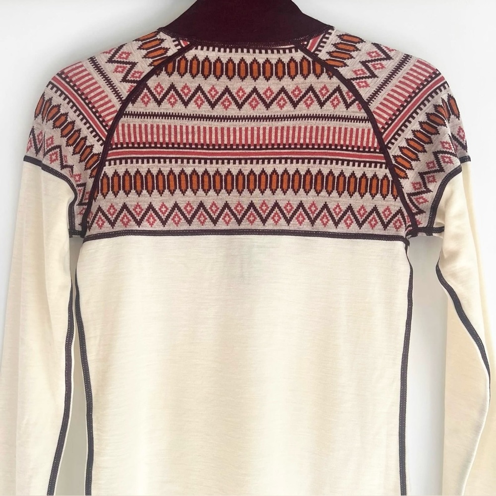 Kari Traa Fair Isle Pattern 100% Wool Base Layer Size Small NWOT - Picture 2 of 9